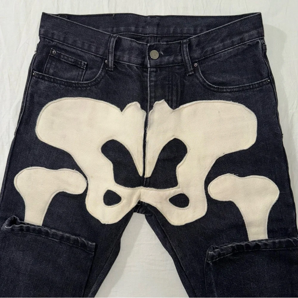 SKELETON STRAIGHT DENIM mnml - Picture 2 of 4